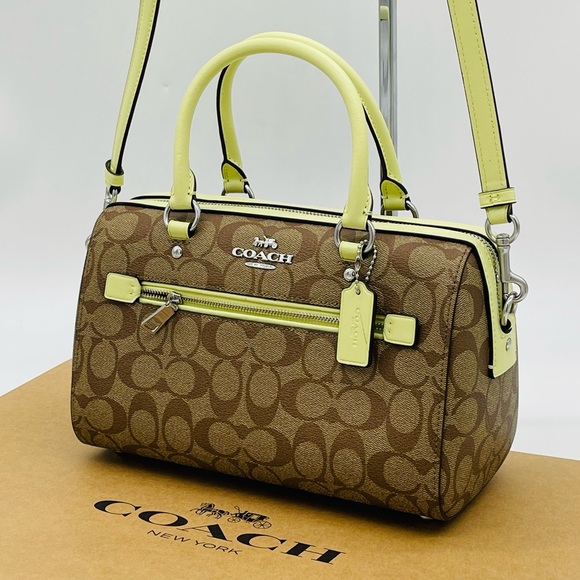 Coach Rowan Satchel Crossbody Bag in Signature Canvas - Picture 3 of 10